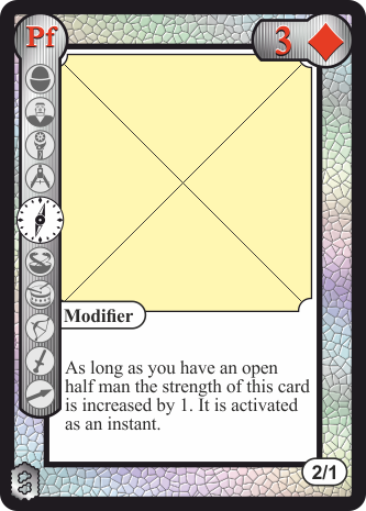 White 3 of diamonds