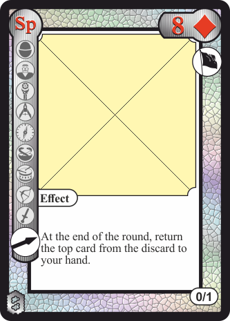 White 8 of diamonds