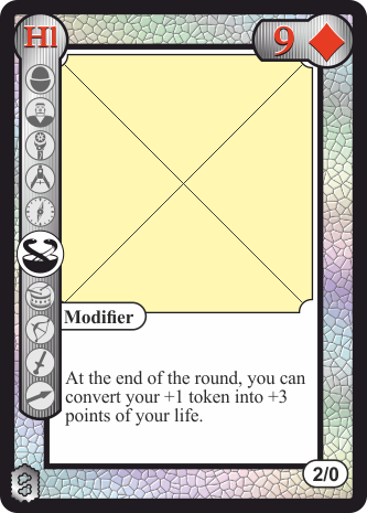 White 9 of diamonds