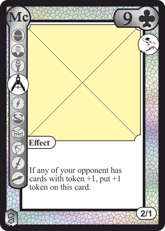White 9 of Clubs